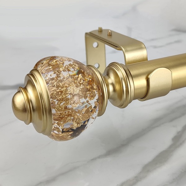 gold curtain rod
