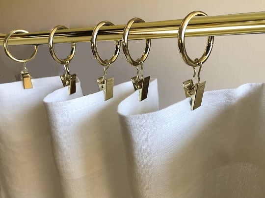 gold curtain rod